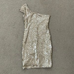 gold sparkly dress